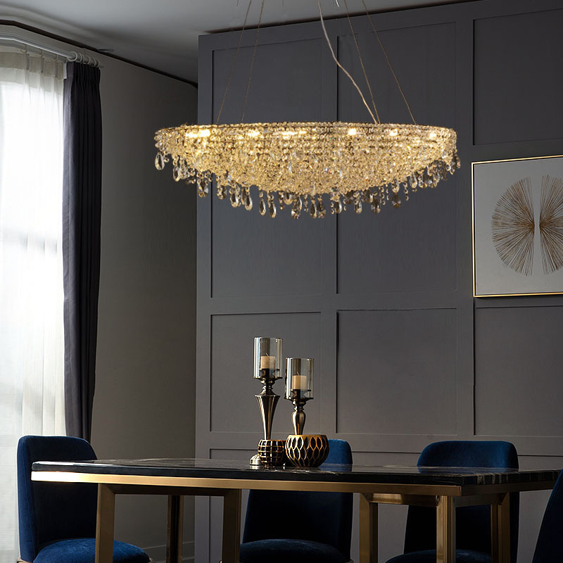 Creative cristal design ceiling lamp for living room