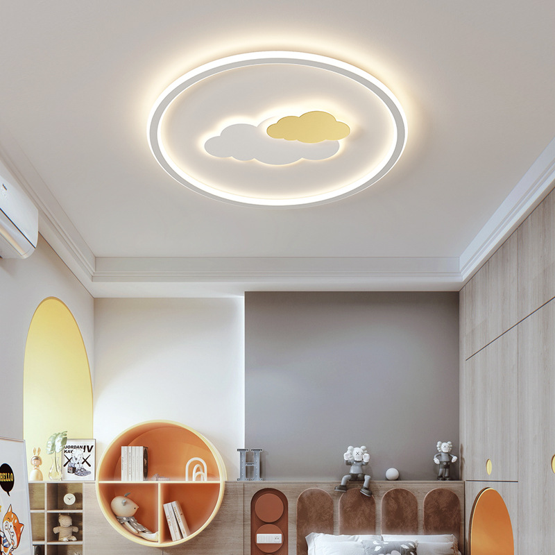Ceiling lamp for children's room, modern minimalist and creative cloud-shaped design, suitable for boys and girls' rooms
