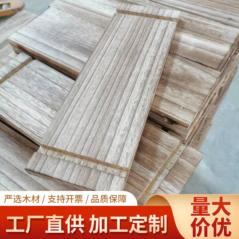 做旧桐木拼板装修板烧色油漆实木碳化木板材木板片家具抽屉板批发