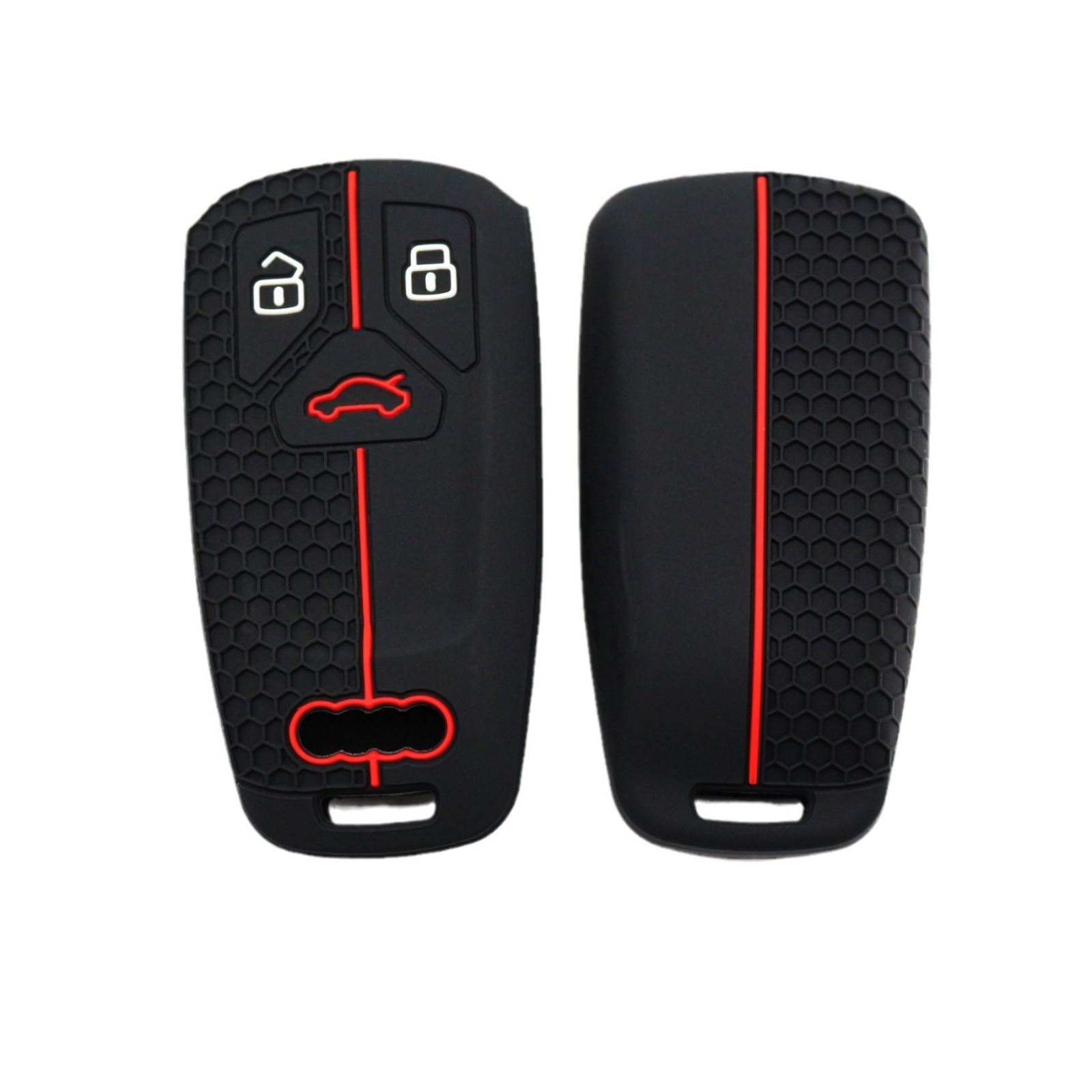 Suitable for Audi 22 silicone key set honeycomb pattern Audi Q7 a5TTRS4 RS5 silicone key set