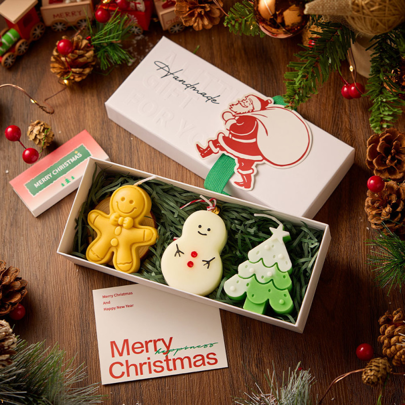 クリスマスアロマキャンドルギフトボックス、クリエイティブな手作りフレグランス、ホリデーギフト、クリスマスプレゼント、スタイリッシュなキャンドル卸売|undefined