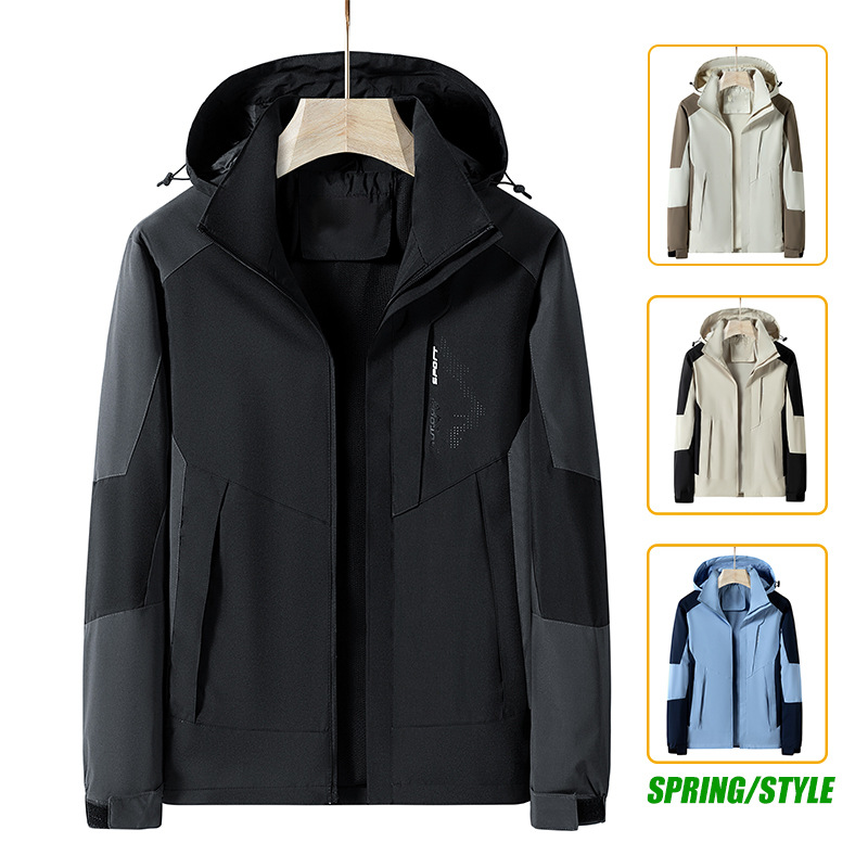 Chaqueta deportiva para hombres 2023 primavera nueva ropa de asalto casual para hombres primavera chaqueta impermeable al aire libre ropa de hombre image 1