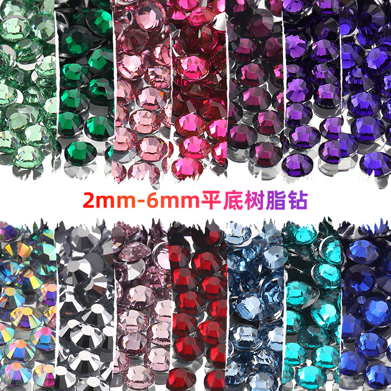 Cross-border hot-selling resin round flat bottom drill mobile phone…