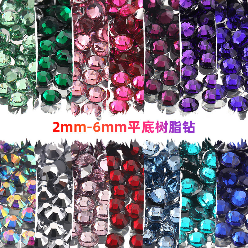 Cross-Border Hot Selling Resin Round Flats Bottom Diamond Mobile Phone Case Violent Bear Decorative Accessories Accessories Wholesale Resin Silver Bottom Diamond