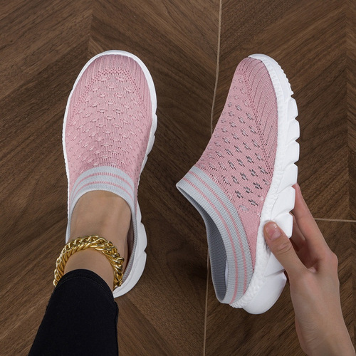 Soft Sole Clogs Knitted Soft Sole Women's Platform Slip