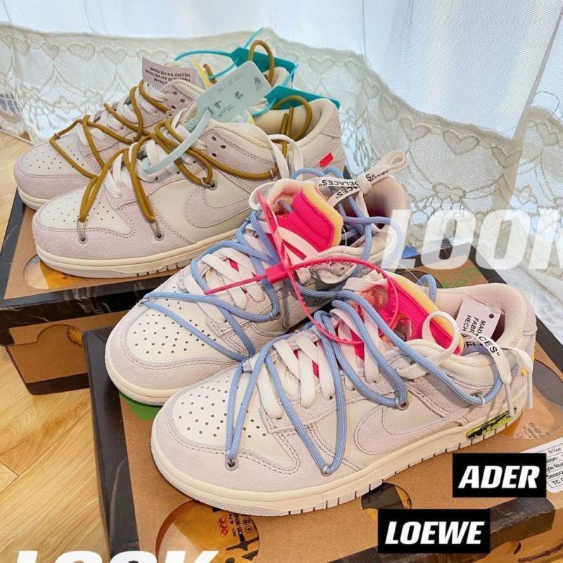 Putian Pure Original Dunksblow Sneakers Ow Joint The50 Strap Men's and Women's Sneakers Low-Top Casual Sports Shoes