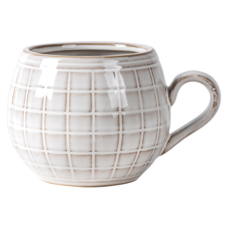 De alta apariencia taza de beber Taza de cerámica taza de pareja de gran capacidad taza de café de avena taza de leche creativa al por mayor