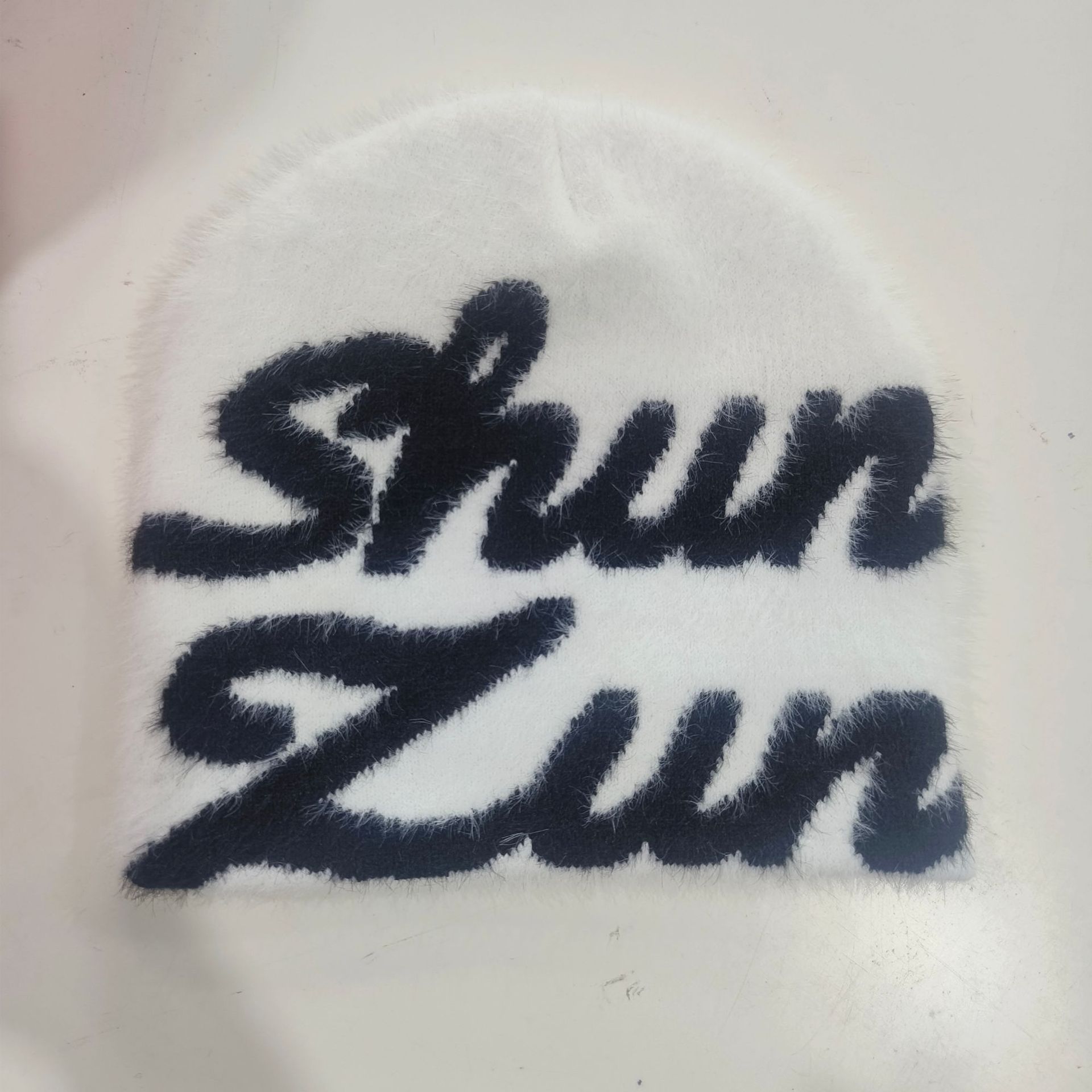 Transfronterizos nuevos puntos de imitación de visón sombrero de frijol sombrero de punto sombrero de invierno sombrero Jacquard sombrero de protección de orejas