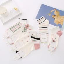 爱德纶春夏新款女士网面运动船袜冰丝网眼透气竹纤维学院风女短袜