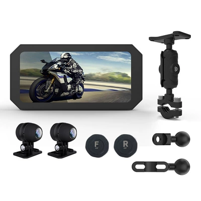 pressure monitoring anti-theft bracket | Motorcycle driving recorder