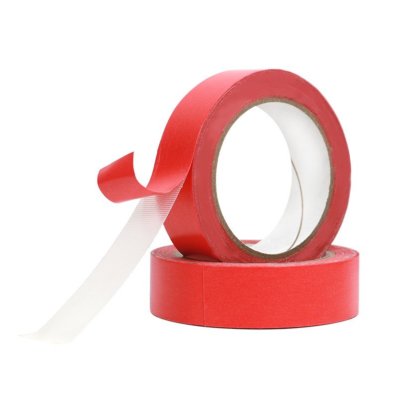 Cinta a prueba de viento a base de tela de doble cara de rejilla, película de mantillo de boda sin costuras de alta viscosidad, pegamento de alfombra fijo, pegamento de doble cara a base de tela de malla