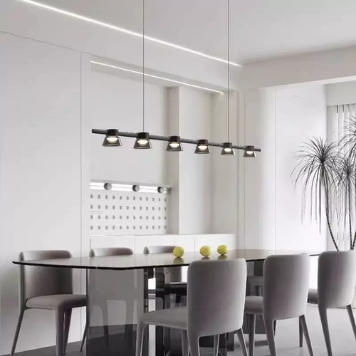 客厅吊灯高端意式极简轻奢设计师餐厅餐桌吊灯玻璃现代简约圆形灯