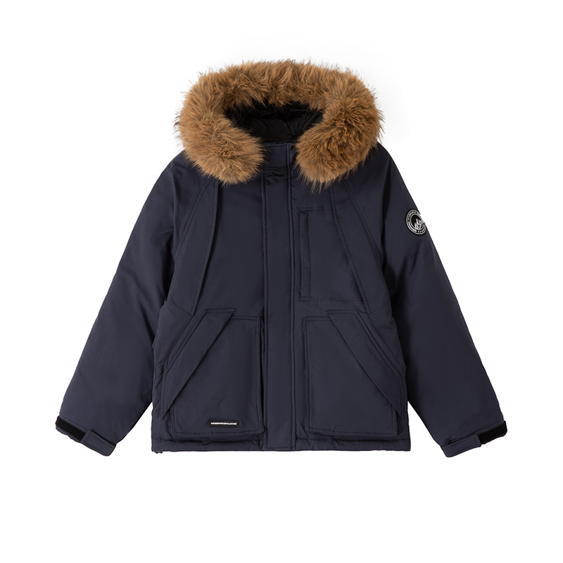 2025 invierno nuevo estilo superando el gran cuello de cabello grueso suelto corto calentamiento casual chaqueta de moda temperamento de algodón
