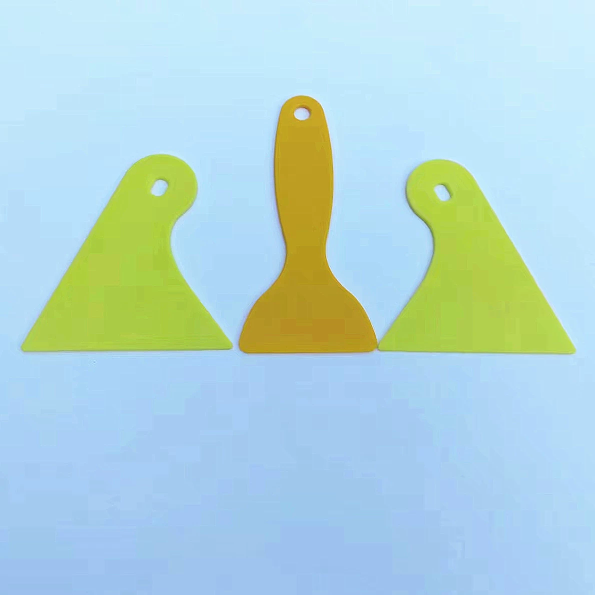 Инструмент для автомобильной пленки, скребок, желтый пластиковый скребок для автомобильной наклейки, красивый скребок для швов, оптовая продажа, маленький скребок