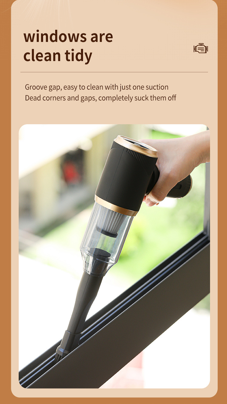 Cross-Border Vacuum Cleaner for Cars, Dual-Purpose Suction and Blowing, Small Mini Handheld Car Vacuum with Strong Suction Power