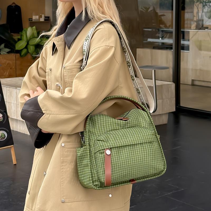 Japanese Style Niche Casual Lightweight Nylon Bag For Women 2025 New Large Capacity Shoulder Crossbody Commuter Handbag - Thumbnail 4