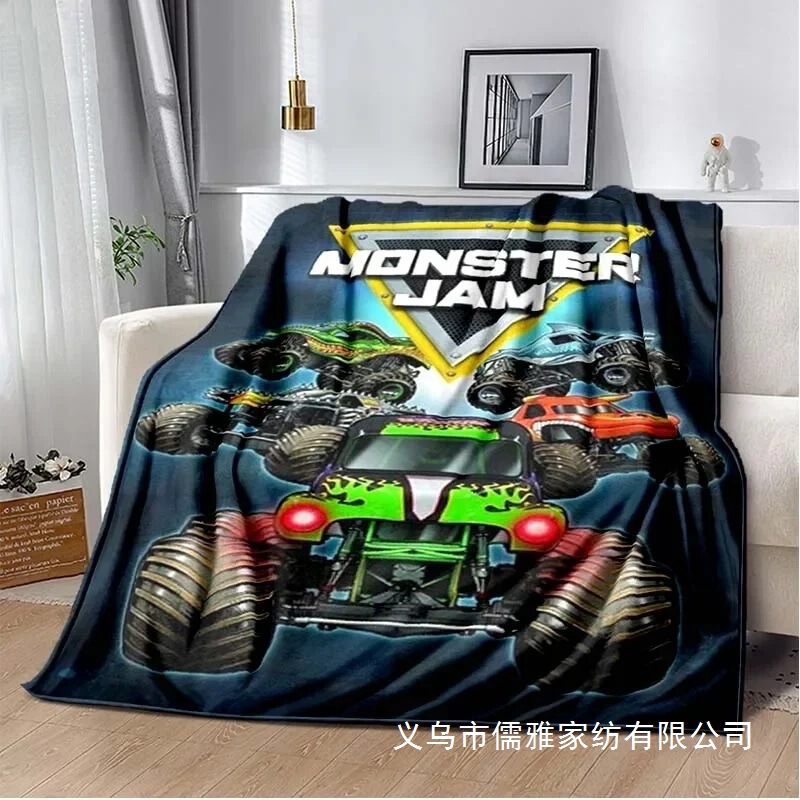 Monster Jam Grave Digger Truck Hot Wheels Sofa Blanket Lightweight Insulation Blanket Bed Office Car Knee Pad Throw