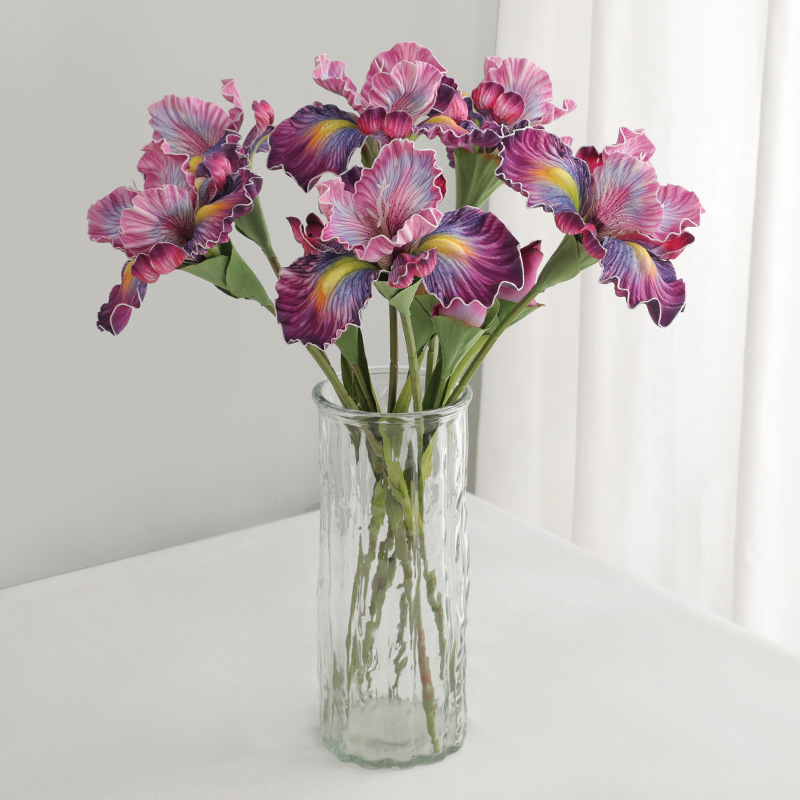 Living room home decoration simulation 45CM oil painting iris net red restaurant decoration simulation EVA Alice fake flower Living room home decoration simulation 45CM oil painting iris net red restaurant decoration simulation EVA Alice fake flower