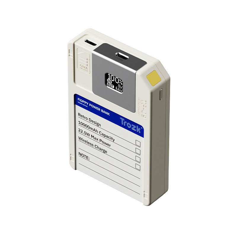 Trozk パワーバンク フロッピー PD22.5W パワーバンク 64G ストレージ 磁気吸着 10000mAh モバイル電源 アウトドア|undefined
