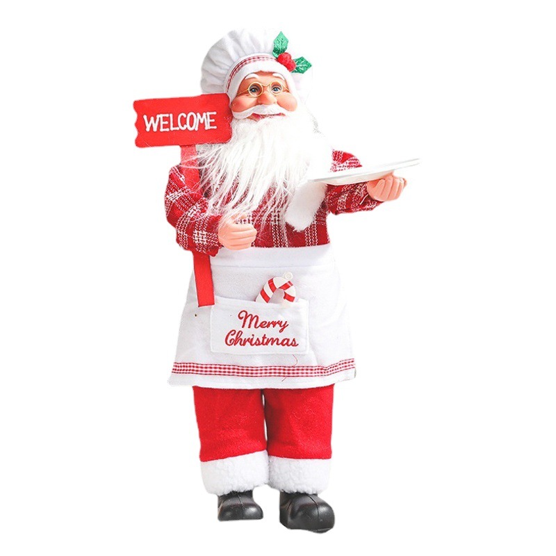 Hong Kong Heng Navidad chef creativo modelado Santa Claus decoración muñeca decoraciones de Navidad poco suministros de vacaciones muñeca