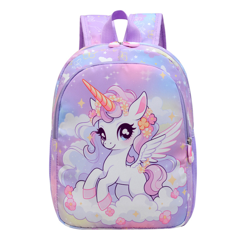 Kindergarten niña mochila escolar de 3 a 5 años mochila niña linda dibujos animados princesa mochila para niños unicornio transfronterizo