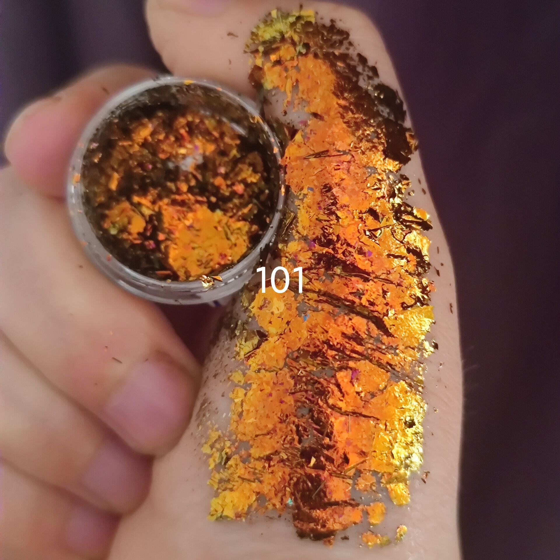 新品超级高光变色龙偏光粗片 MultiChrome flakes 0.2g