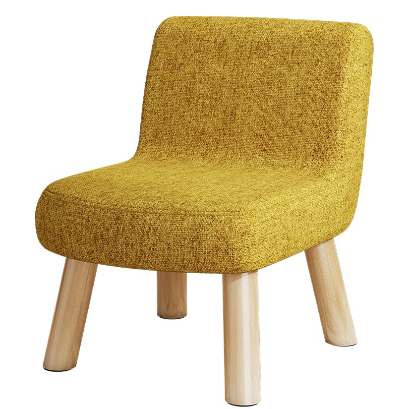 Taburete pequeño hogar creativo taburete redondo tela de madera maciza Cambio de zapatos taburete sala de estar Internet celebridad Banco perezoso sofá mesa de café taburete bajo
