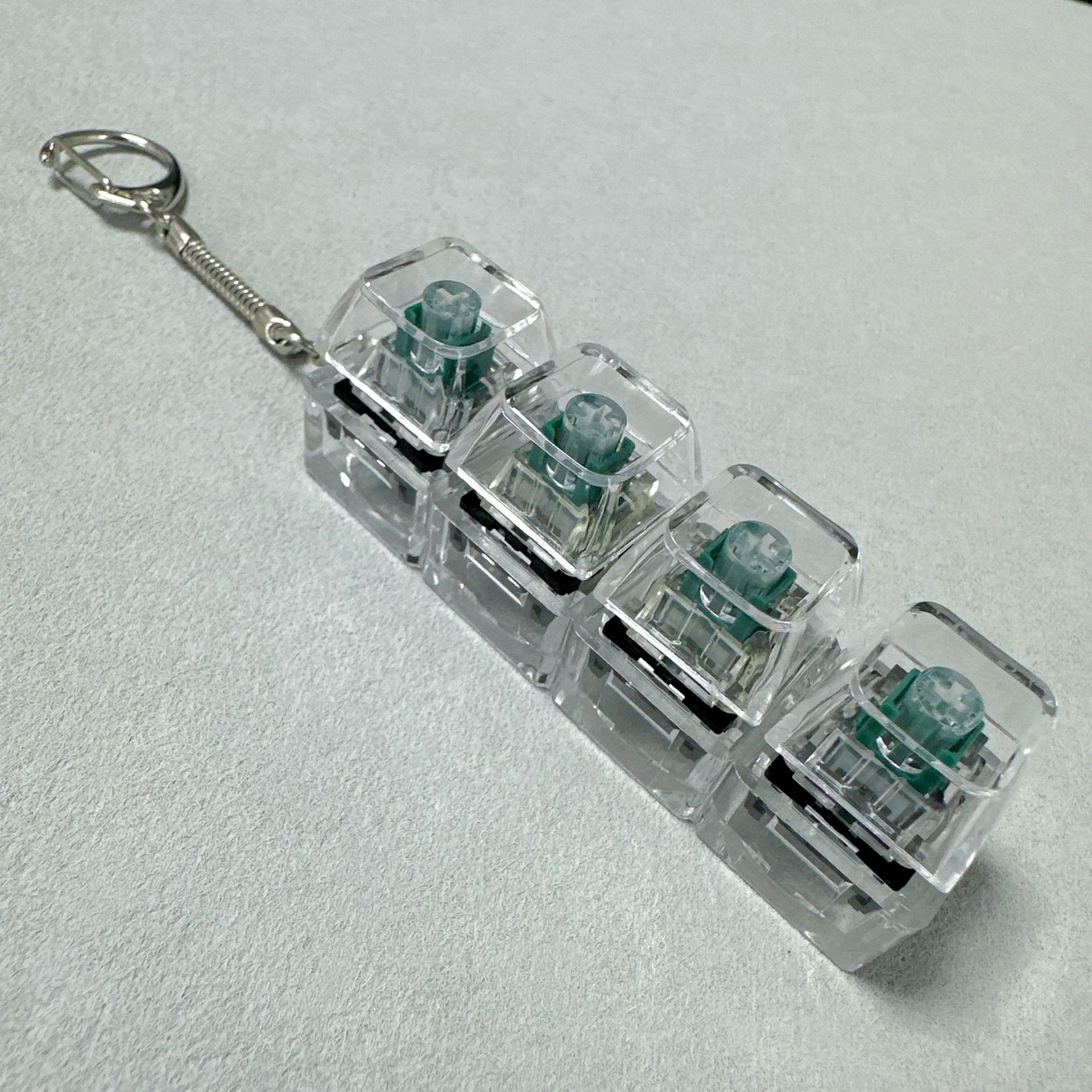 Pc four-button-black and green shaft (mechanical shaft)