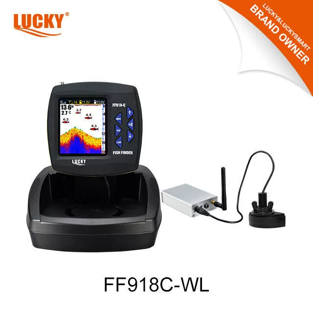 Детектор рыбы Lucky FF918C-WL Outdoor Black Technology Detector 300M детектор рыбы для морской рыбы