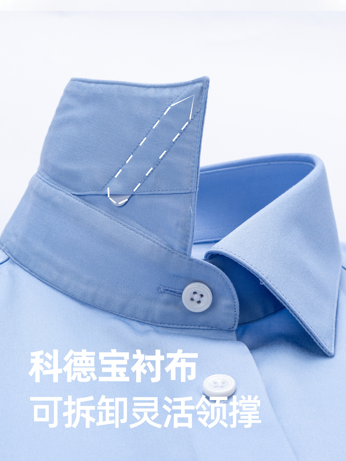 Camisas azules para hombres de manga corta 200 seda de morera DP sin escaldar camisa de negocios de alto nivel para hombres