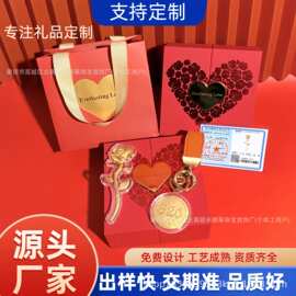 足金999玫瑰花系列创意礼品套装送对象老婆浪漫礼品送礼可批发