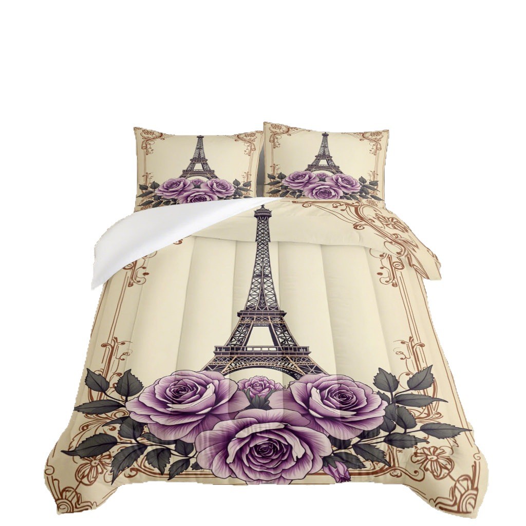 TEMU / JIT nuevo producto impresión digital de alta definición 180gms colcha suave almohada ropa de cama