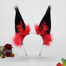 漫展COS道具阿拉斯托恶魔耳朵发箍alastor头饰网红直播配饰