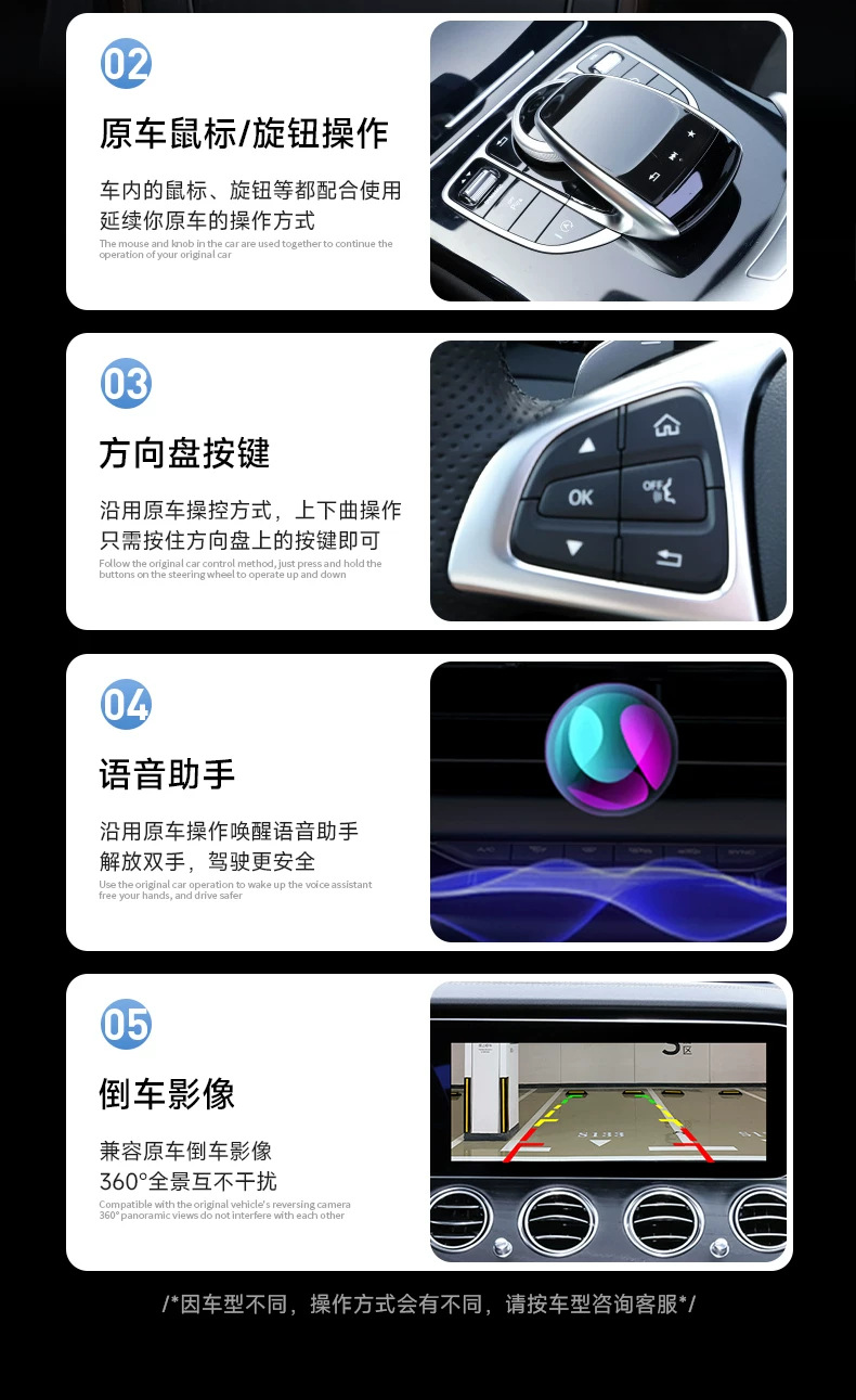 Cross-Border Wireless Carplay Converter Compatible with iPhone and Android, Bluetooth with No Delay, Can Be Used for Hands-Free Calls in the Car