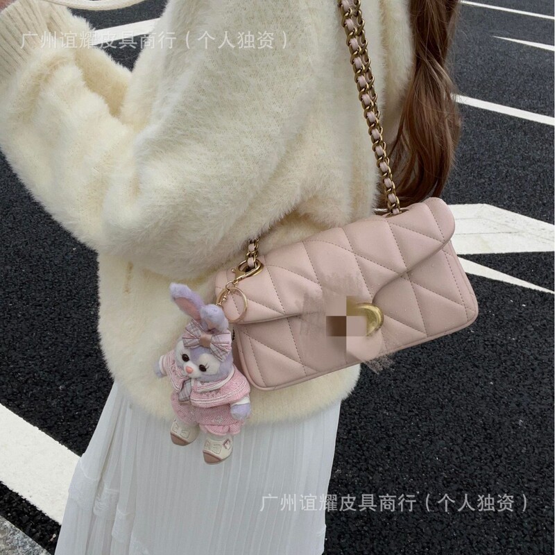 C Brand's New Tabby26 Quilted Dionysus Bag, Fashionable and Versatile Chain Shoulder Bag, Handbag, Crossbody, Underarm Small Square Bag
