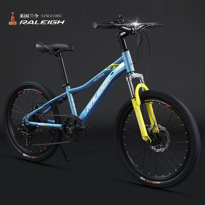Raleigh, велосипед с высоким углеродистым стальным каркасом, 7-скоростной, дисковый тормоз, амортизация, внедорожный подростковый велосипед