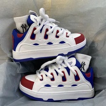 小众板鞋男2024冬季新款百搭ins潮流黑色鞋子厚底增高情侣面包鞋