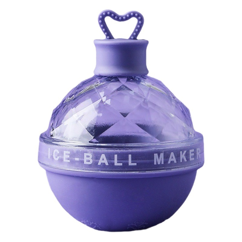 Molde de hockey sobre hielo amor bola redonda grande cubitos de hielo bandeja de hielo whisky hogar grado alimenticio silicona cubo de hielo congelado artefacto