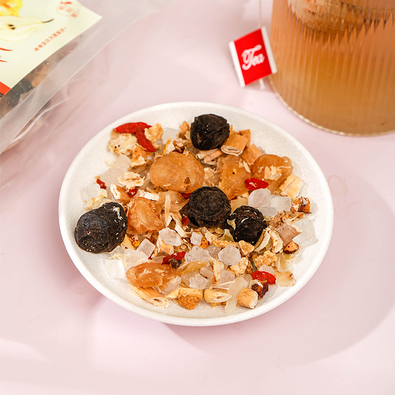 Manufacturer wholesale small pear soup triangular bag big bag packaging old Beijing snow pear soup tea longan wolfberry on behalf of