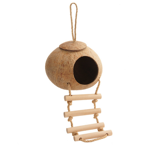 Bird's Nest Parrot Nest Bed Coconut Shell Bird's Nest Tiger Skin Peony Black Phoenix Pearl Special Warm Straw Small Toy Supplies