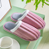 Autumn and winter new home simple cotton slippers plush couple confinement warm cotton shoes women's indoor soft floor slippers