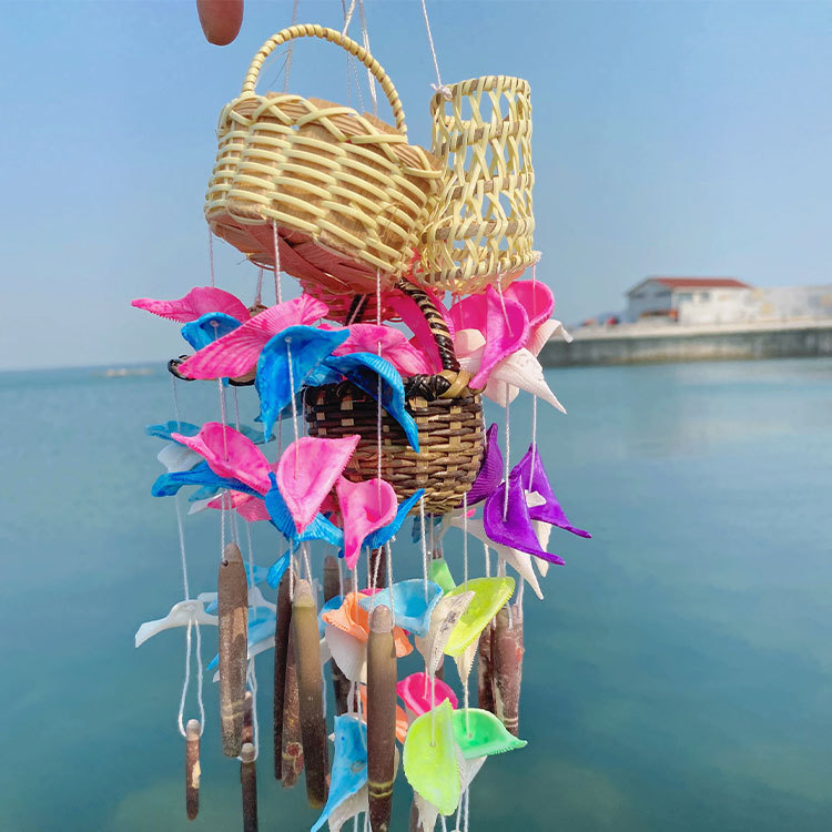 Shell Conch Wind Chime Hanging Decoration For Home And Garden_voghion.com