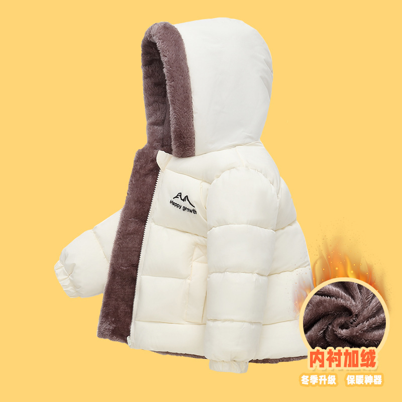 878 invierno nuevo niño doble cara usar ropa de algodón de lana para niños niñas chaqueta de algodón caliente para niños mayores