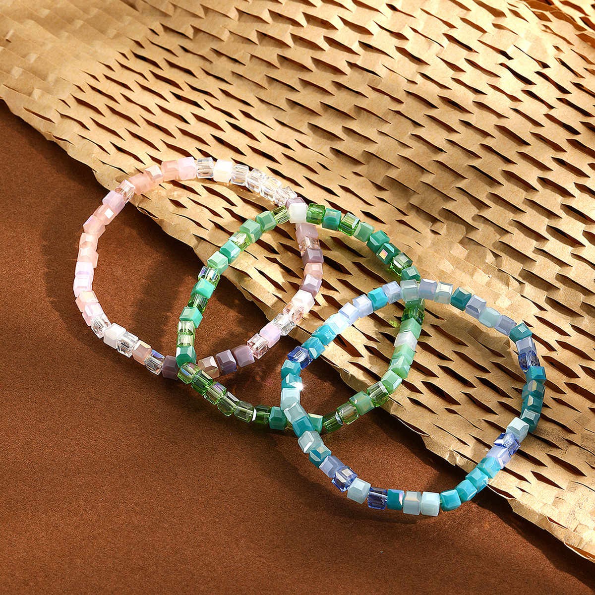 hot selling bracelets are versatile and high end Bohemian elastic line summer crystal bracelet set_voghion.com