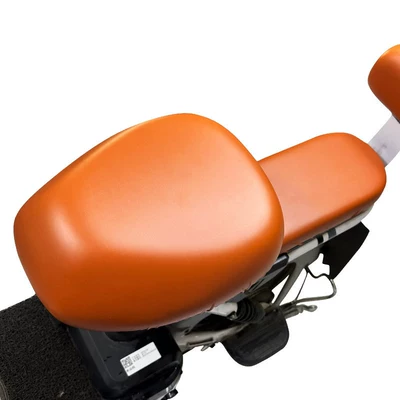 Seat Cushion Cover, Yadea Aima Tailg, Electric car cushion - brown-leather-front-seat-cover-rear-seat-cover