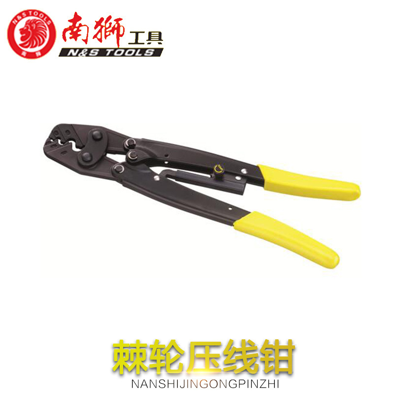 欧式端子压接钳多功能棘轮省力压线钳插塞插簧针式端子钳剥线钳