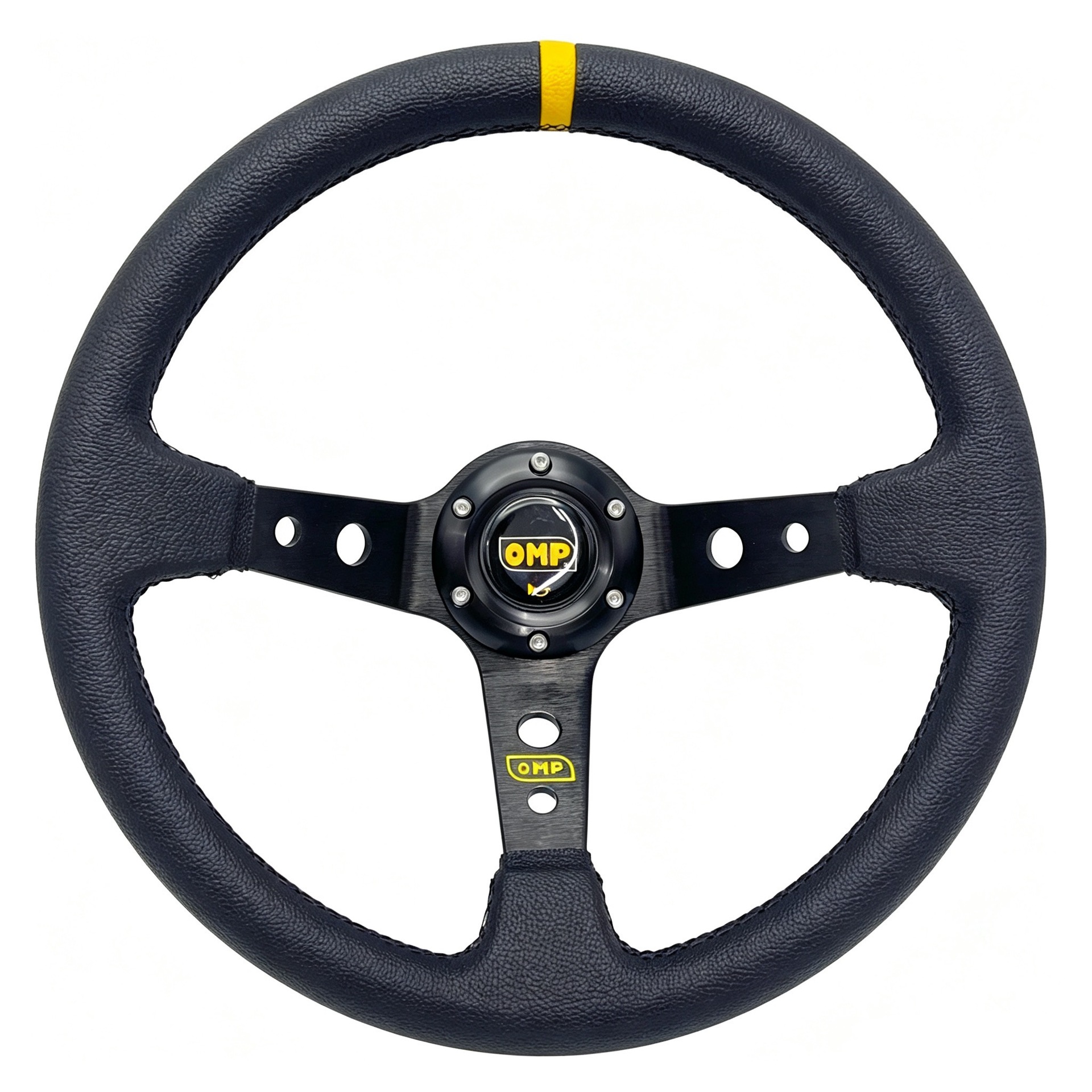 Car modification steering wheel 14inch PVC personalized racing steering wheel 350mm lychee pattern universal racing wheel