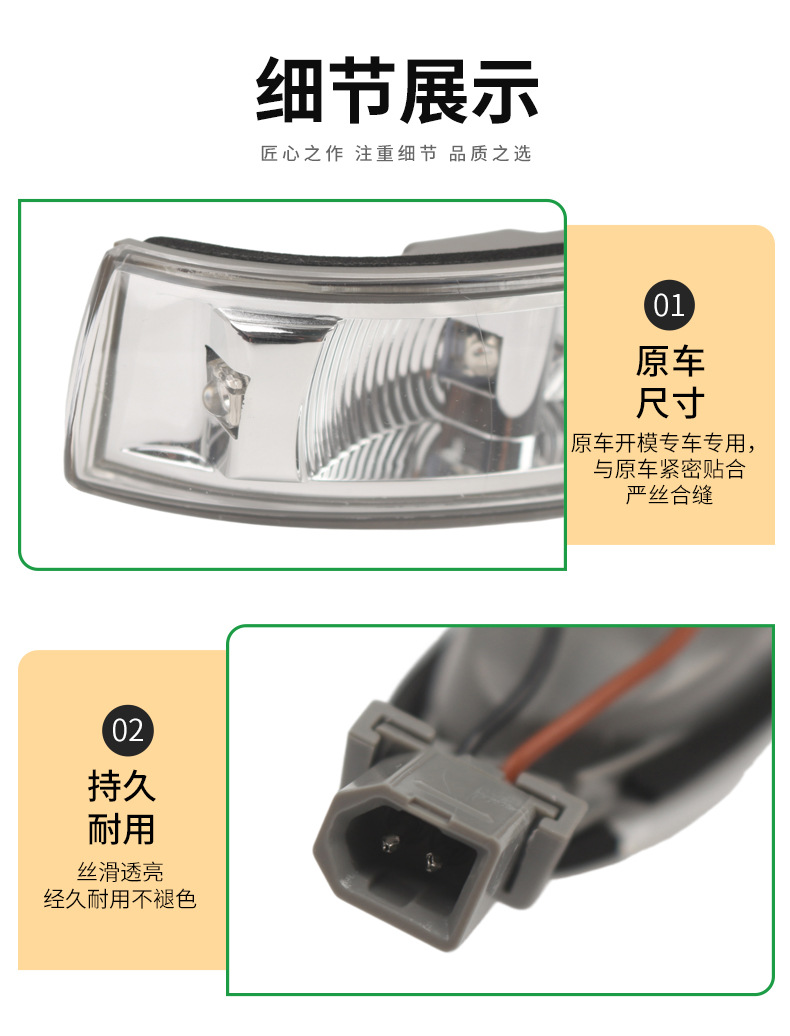 Suitable for 2002-2009 Mercedes-Benz CLK209 SL230 rearview mirror turn signal light A2308200721