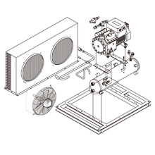 8P风冷式超低温速冻机整合方案提供一站式冷库或温控完整专业路线