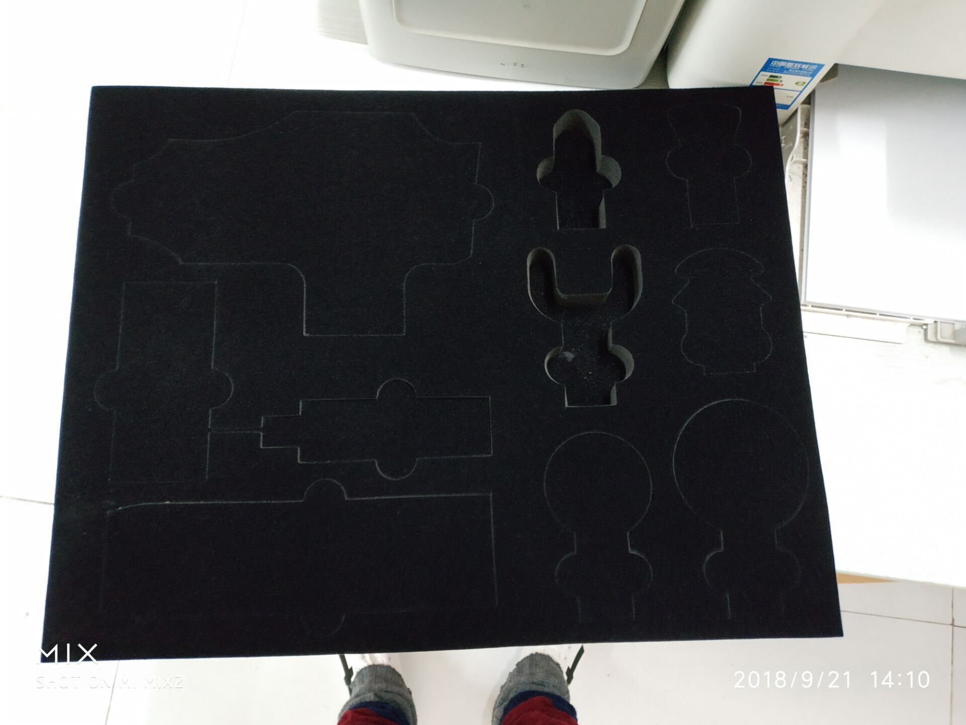 厂家供应黑色高发泡表黑绒成型异形缓冲包装泡沫/缓冲包装